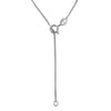 Sterling Silver 17mm Hibiscus Pendant Necklace, 16+2