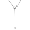 Sterling Silver Plumeria Vertical Bar Pendant Necklace, 16+2