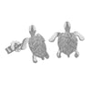 Sterling Silver 11mm Sea Turtle Stud Earrings