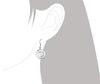 Sterling Silver Swirl Spiral Dangle Earrings