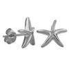 Sterling Silver Starfish Stud Earrings