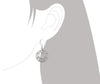 Sterling Silver Lotus Dangle Earrings