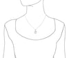 Sterling Silver Spiral Pendant Necklace, 18