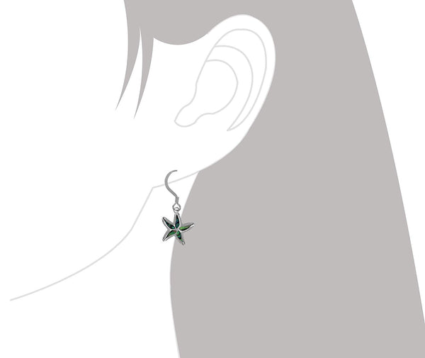 UJIMS Sea Shell & Starfish Dangle Earrings - Beach Theme Jewelry Gift For Ocean Lovers