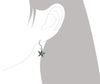 Sterling Silver Abalone Shell Starfish Dangle Earrings