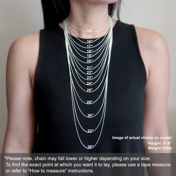 HOT 18 Inch Chains 16 Inch Silver Necklace 16 17 18 Inch