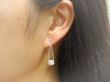 Sterling Silver Plumeria Bead Dangle Earrings