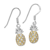 Sterling Silver Pineapple Dangle Earrings