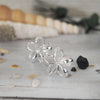 Sterling Silver 1/2 Inch Open Plumeria Stud Earrings