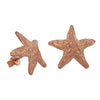 Sterling Silver 15mm Engraved Starfish Earrings