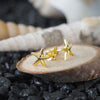 Sterling Silver Starfish Stud Earrings XS