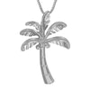 Sterling Silver Palm Tree Pendant Necklace, 18
