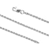 Sterling Silver 1.7mm Diamond-Cut Rope Chain Necklace Solid Italian Nickel-Free, 16-36 Inch