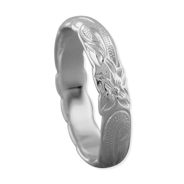 Argento Sterling Fiore Fascia Anello W/Trasparente - Foto 7