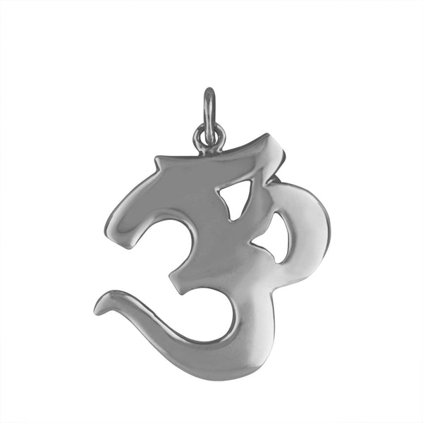 Sterling Silver Large Ohm Pendant