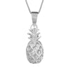 Sterling Silver Small Pineapple Pendant Necklace, 16+2