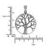 Sterling Silver Circle Tree of Life Pendant