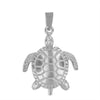 Sterling Silver Moving Turtle Pendant