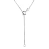 Sterling Silver 14mm Open Plumeria Pendant Necklace, 16+2