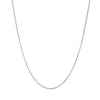 Sterling Silver 1mm Box Chain Necklace Bracelet Anklet Solid Italian Nickel-Free, 7-36 Inch
