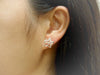 Sterling Silver 1/2 Inch Open Plumeria Stud Earrings