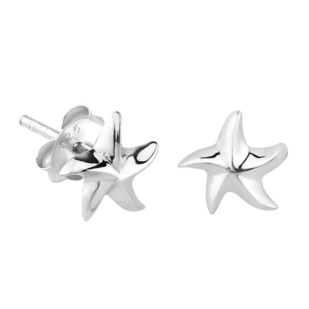 Sterling Silver XS Tiny Starfish Stud Earrings