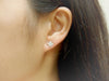 Sterling Silver 7mm Plumeria Stud Earrings