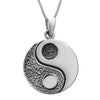 Sterling Silver Yin Yang Pendant Necklace, 18
